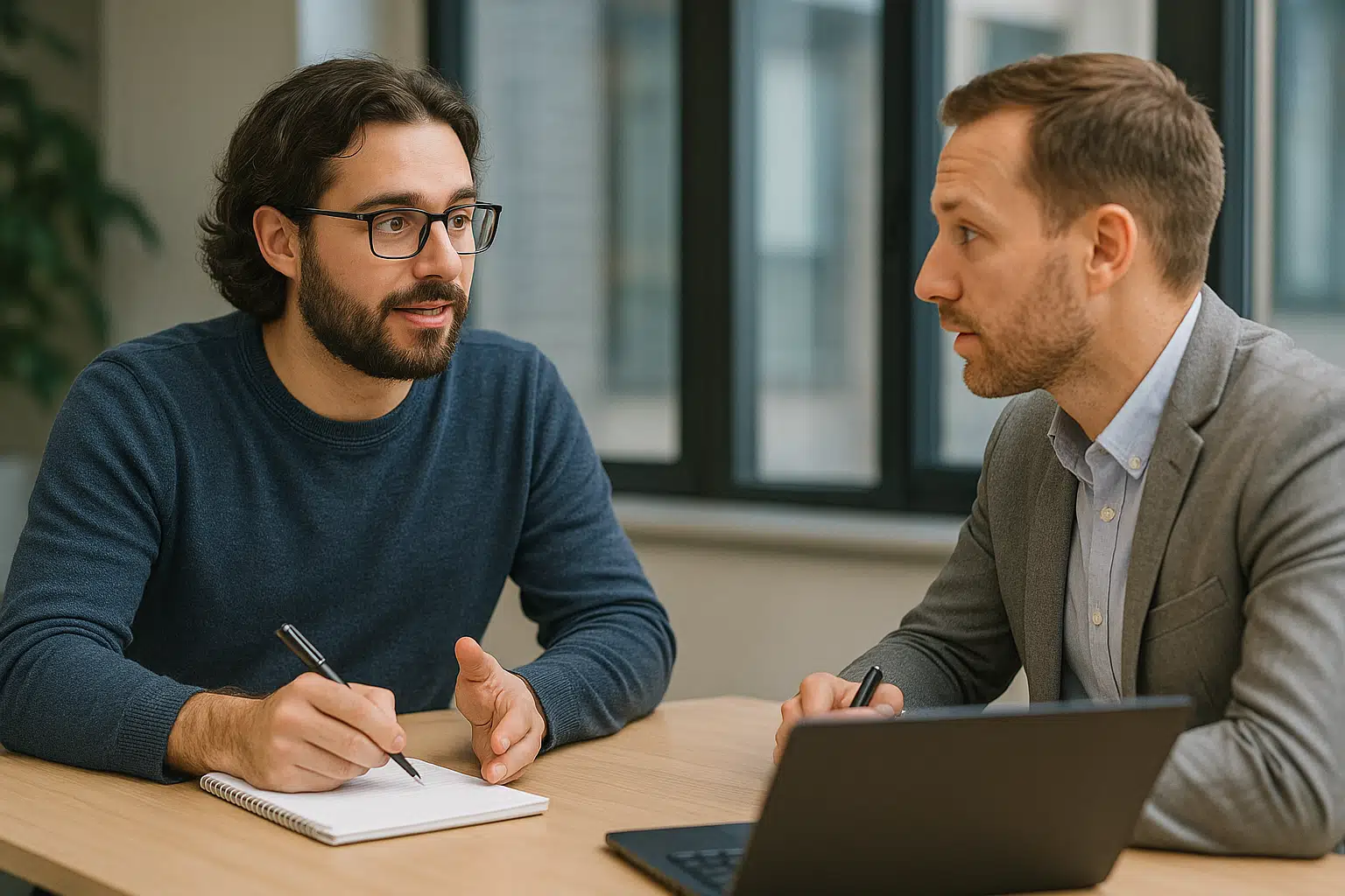 Equipo trabajando en automatización de procesos empresariales en oficina moderna